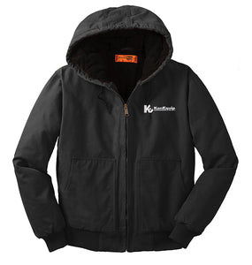 CornerStone® Washed Duck Cloth Insulated Hooded Work Jacket