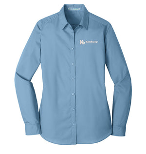 Port Authority® Ladies Long Sleeve Carefree Poplin Shirt