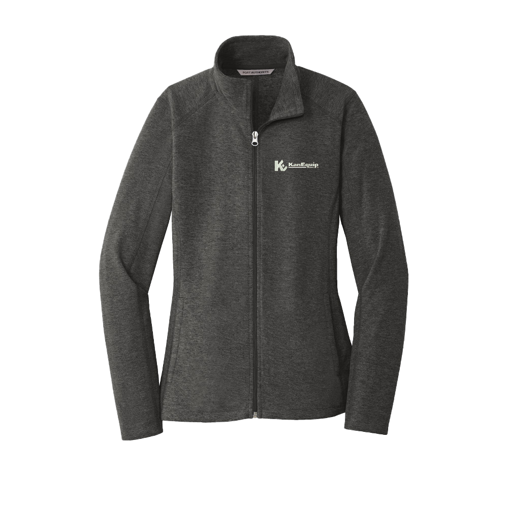 Port Authority® Ladies Heather Microfleece Full-Zip Jacket