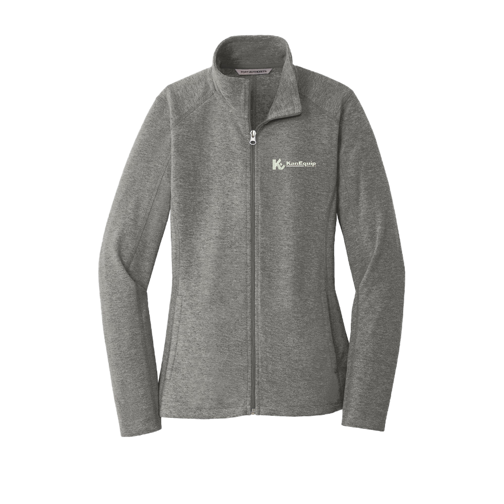 Port Authority® Ladies Heather Microfleece Full-Zip Jacket